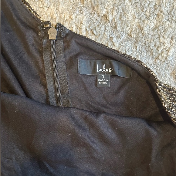 Lulus floor length black tie dress - Picture 4 of 6